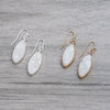 moon dance earrings short-white