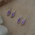 moon dance earrings short-purple