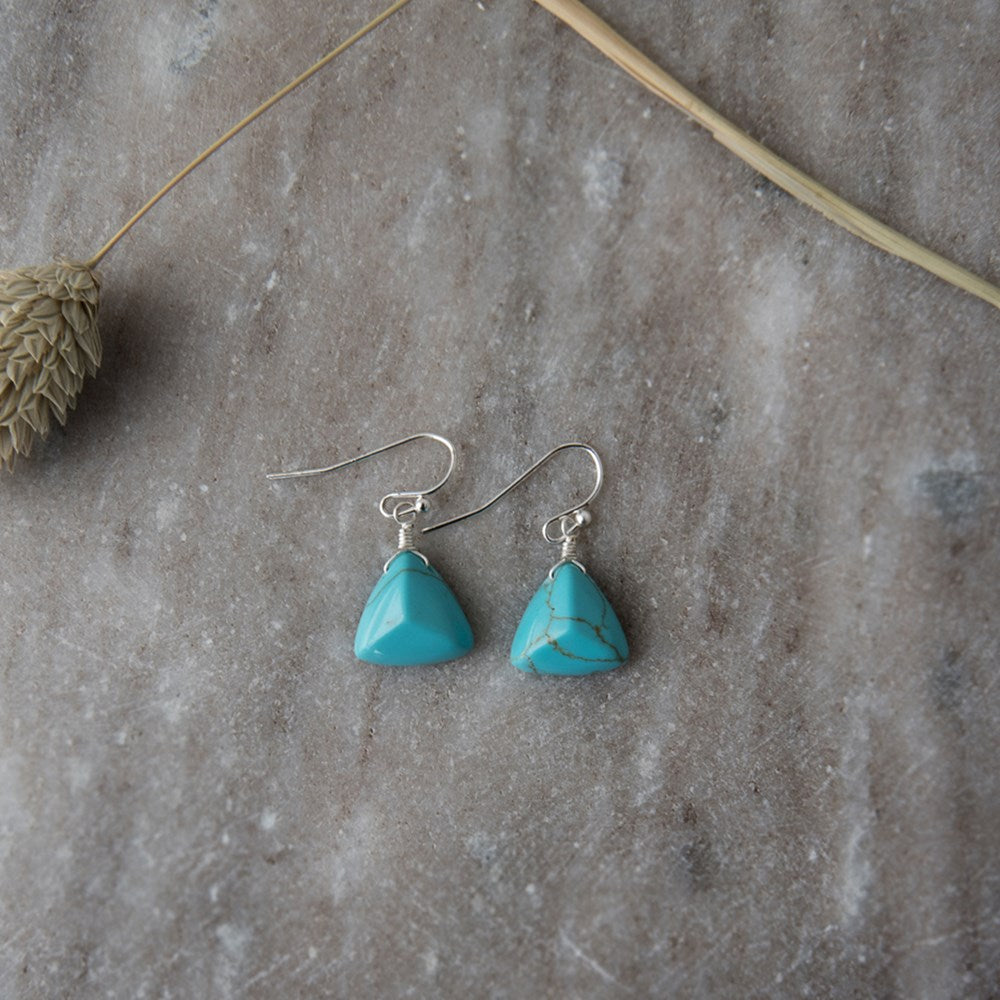 north shore earrings-turquoise