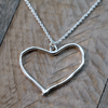 organic heart necklace