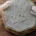 organic heart necklace