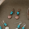 pebble earrings-turquoise