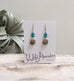 pebble earrings-turquoise