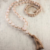 satya necklace-rose quartz
