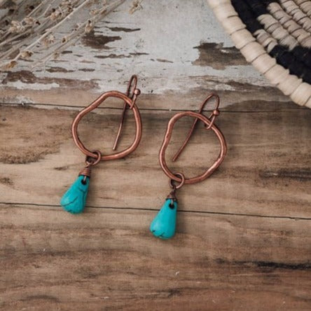 sedona earrings-turquoise