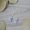 sierra earrings-blue lace agate
