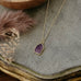 stone fleck necklace-amethyst
