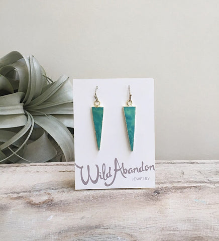 symmetry earrings-turquoise