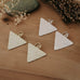 textured triangle earrings