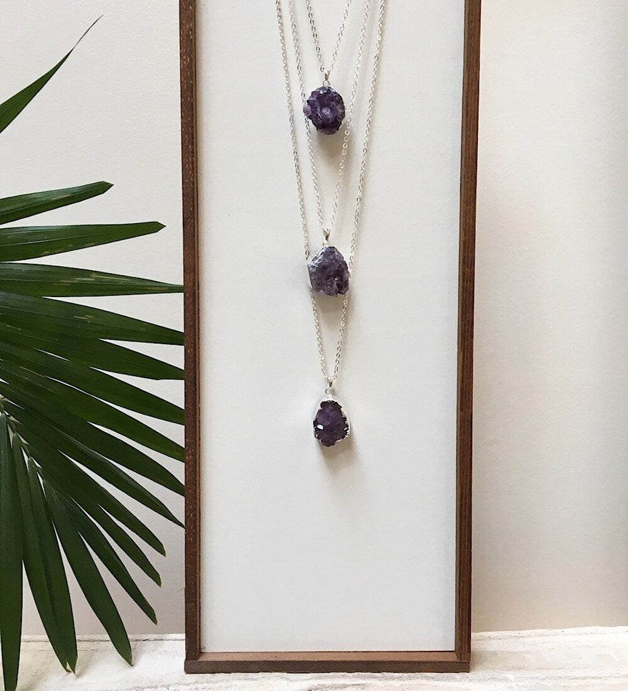 treasure necklace-amethyst
