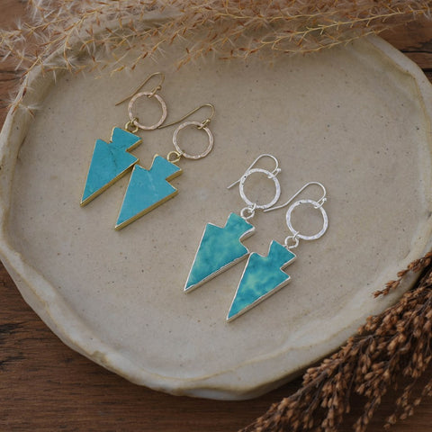 uplift earrings-turquoise