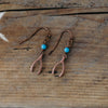 wishbone earrings-turquoise