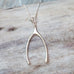 wishbone necklace large